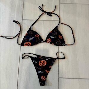 Halloween Thong Bikini Set, size small